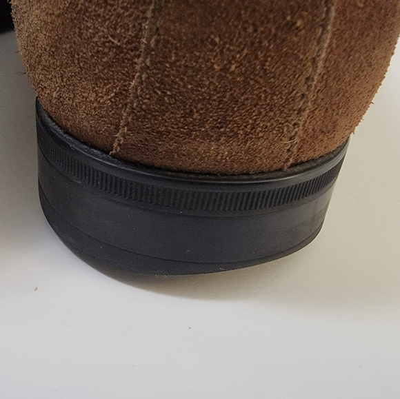 Aquatalia Mens 11 Handmade Italy Brown Suede Leather Oxford Lace Shoe - Picture 11 of 14